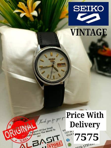 SEIKO 5 CITIZENS ORIENT AUTOMATIC MEN WRIST WATCH 03161737353 17