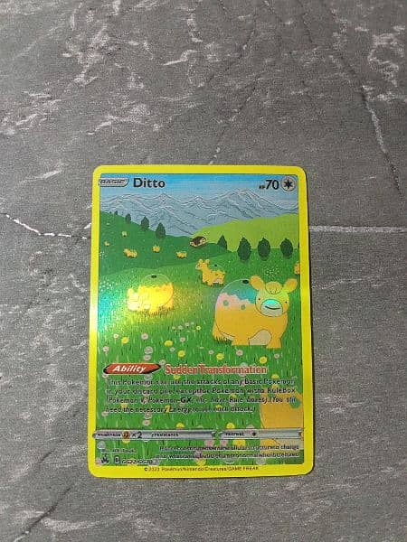 Pokemon Card **Ditto** Crown Zenith Trainer Gallery - Ultra Rare 1