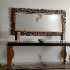 console with mirror / Console / Wooden console Table