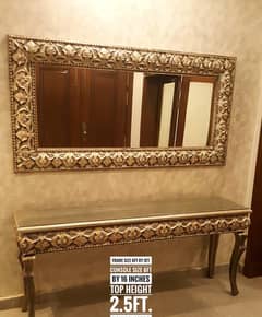 console with mirror / Console / Wooden console Table