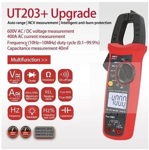 UT203+ Uni-T Digital Clamp Meter in Pakistan - tankitapa. com 2