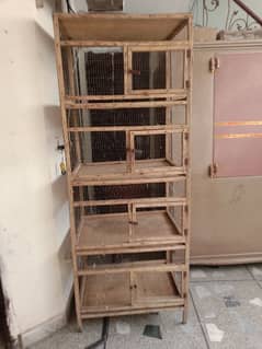 4 portions of wooden birds cage for sale in excellent condition