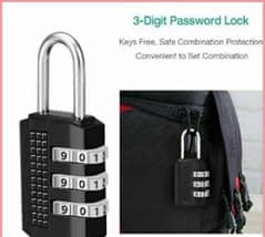 3 digits key free password Lock