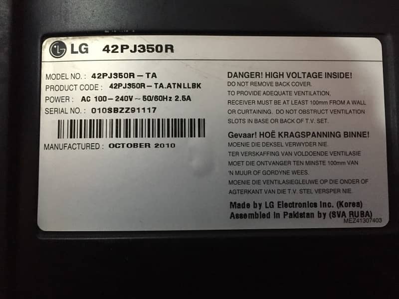 LG Plasma 0