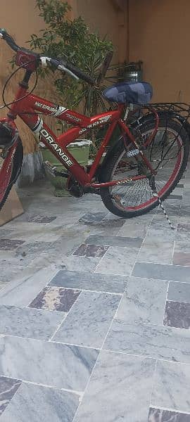 orange bicycle 1