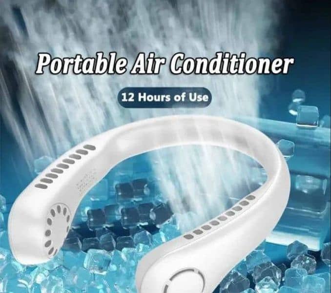 rechargeable and portable neck cooling fan for summer 2
