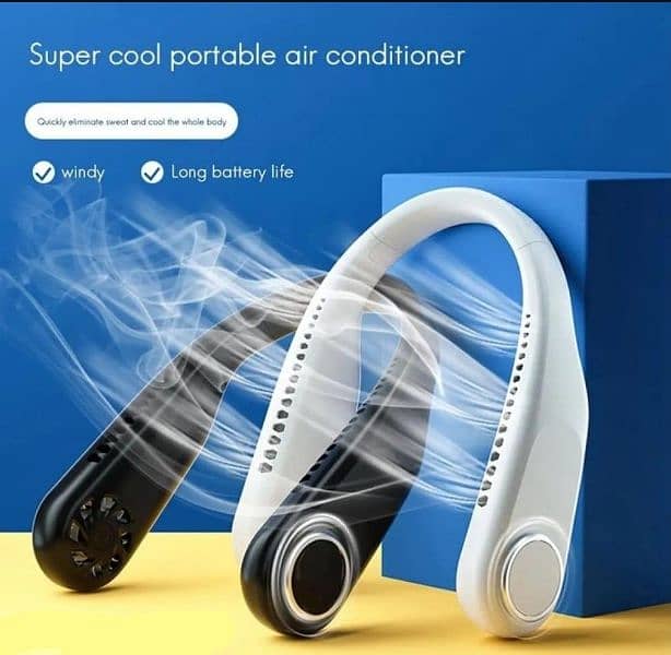 rechargeable and portable neck cooling fan for summer 4