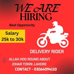 Delivery Riders Required