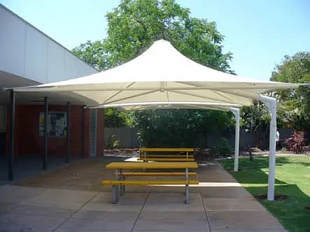 Pvc Tensile fabric shade expert /Car parking shade /Car porch shade 4