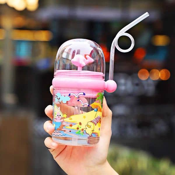 Children Whale Spray Cup Sippy Bottle 5