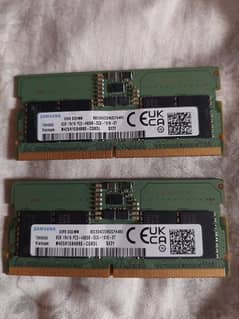 16gb (8gb×2) DDR5 4800mhz laptop ram
