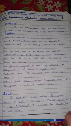 Handwritten Assignment work