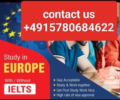 Study in Europe with 100 visa ratio