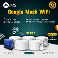 Google Mesh/WiFi/Mesh Router System/NLS-1304-25 AC1200_Pack of 5 (BOX)
