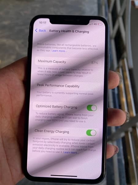 Iphone x 64Gb Pta Approved Battery 87 percent 4