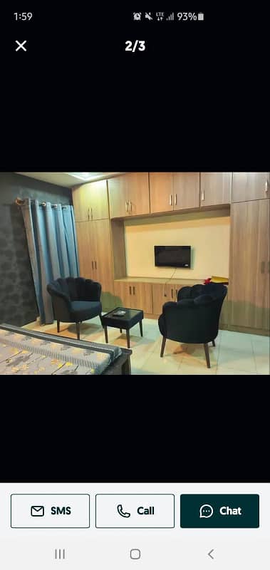 Studio full furnished flat Short time coupell allow Safe& scour 100% 6