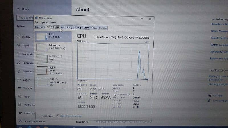 Dell Core i5 4th latitude 3340 - SSD 128GB - 8GB RAM - 35000 only - 2