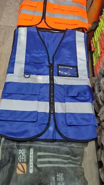 Safety Vest Jackets Reflective Strips Vest 120GMS 16