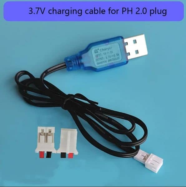 3.7V Charger Cables USB Charger RC Toys Charger Li-ion Battery 1