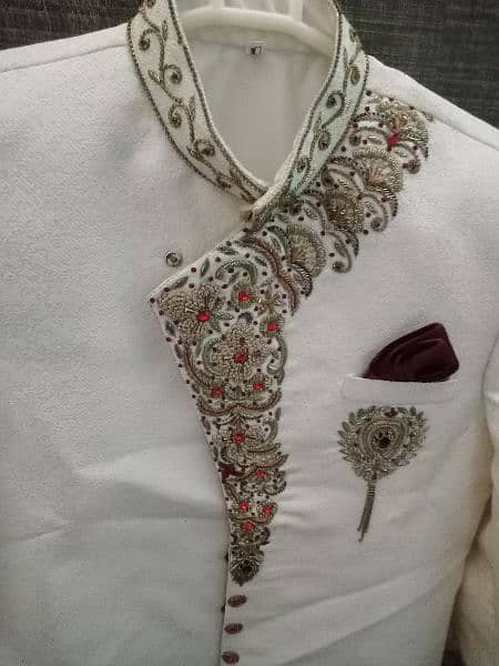 I am sale sherwani Costmize Embroidery Good Condition 1