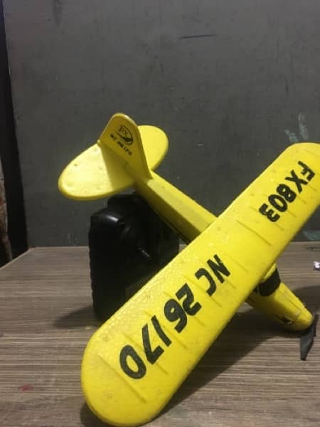 Rc plane rechargable piper j3 cub in yellow colour for sale 3
