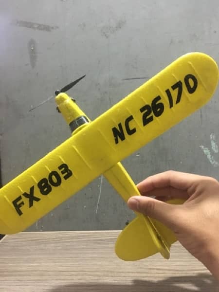 Rc plane rechargable piper j3 cub in yellow colour for sale 6