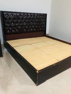 bed with side tables for sale 0