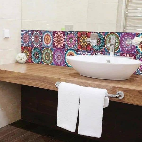Self adhesive tile sticker for home Decor, ,pack of 24 0