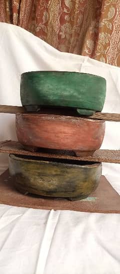 bonsai clay pots