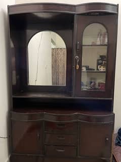 Wooden dressing table with mirror 0
