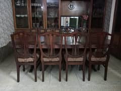 Wooden (pure Tali Wood) dining table/ 8 seaters dining chair 0
