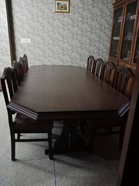 Wooden (pure Tali Wood) dining table/ 8 seaters dining chair 1