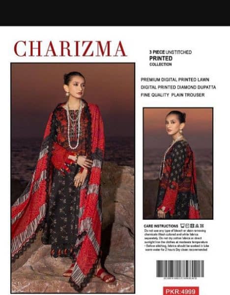 Charizma,Limelight,Maria. B,Mbroidered branded 3 pieces lawn suits 12