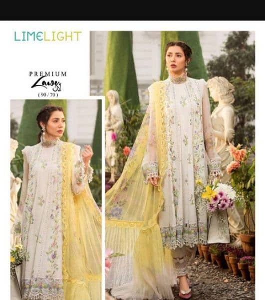 Charizma,Limelight,Maria. B,Mbroidered branded 3 pieces lawn suits 14