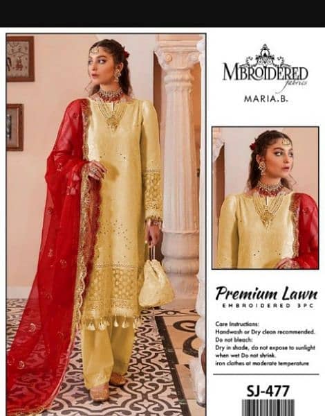 Charizma,Limelight,Maria. B,Mbroidered branded 3 pieces lawn suits 16