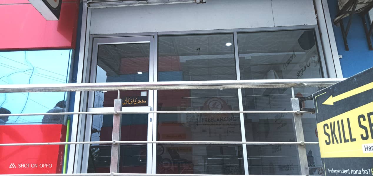 Office and Shop Aluminium Glass door - Good Condition - Urgent Sell 2
