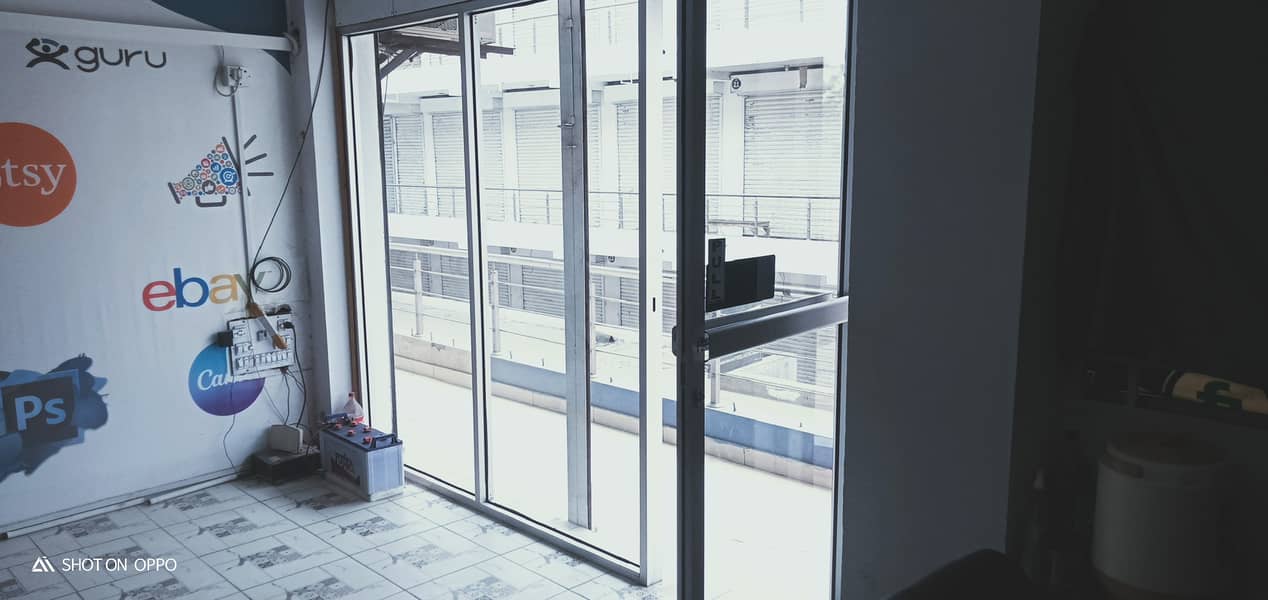 Office and Shop Aluminium Glass door - Good Condition - Urgent Sell 5