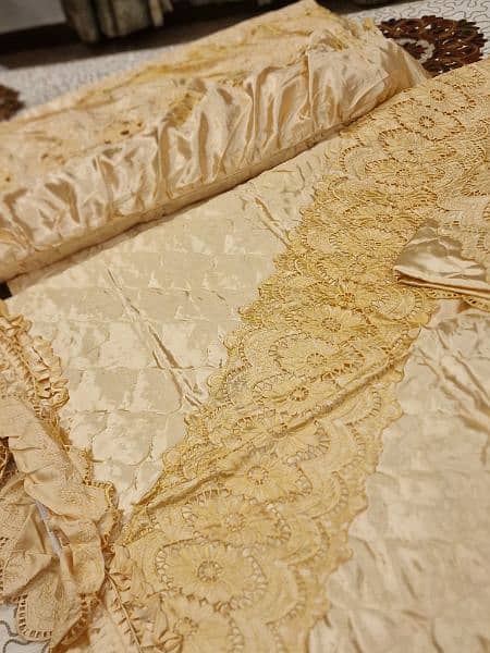 bridal silk bedcover 1
