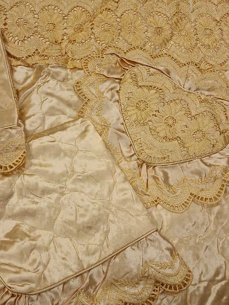 bridal silk bedcover 4
