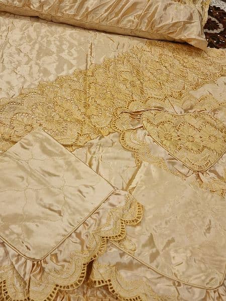 bridal silk bedcover 5