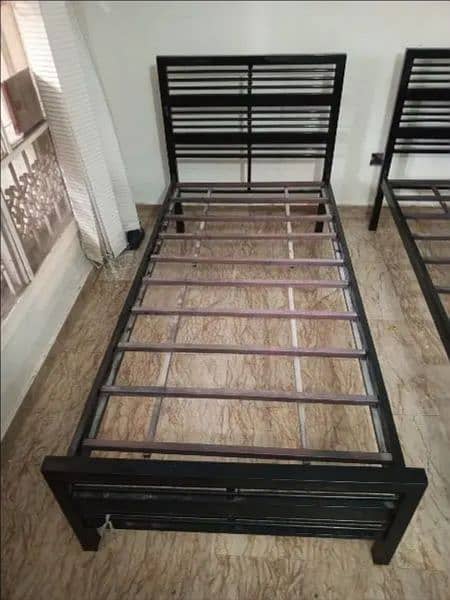 Iron Single Bed Black Finished 0