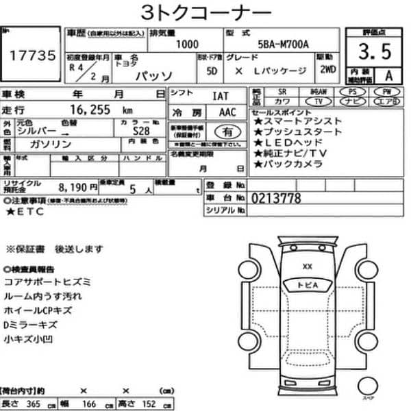 Toyota Passo XL PACKAGE S Model 2022/Passo Model 2022/2024/FRESH IMPOR 15