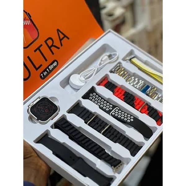 ultra watch 7 straps |8 in 1 smartwatch |best smartwatch| 1