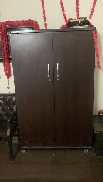 2 cupboards and 1 LED table for sale on urgent basis 0
