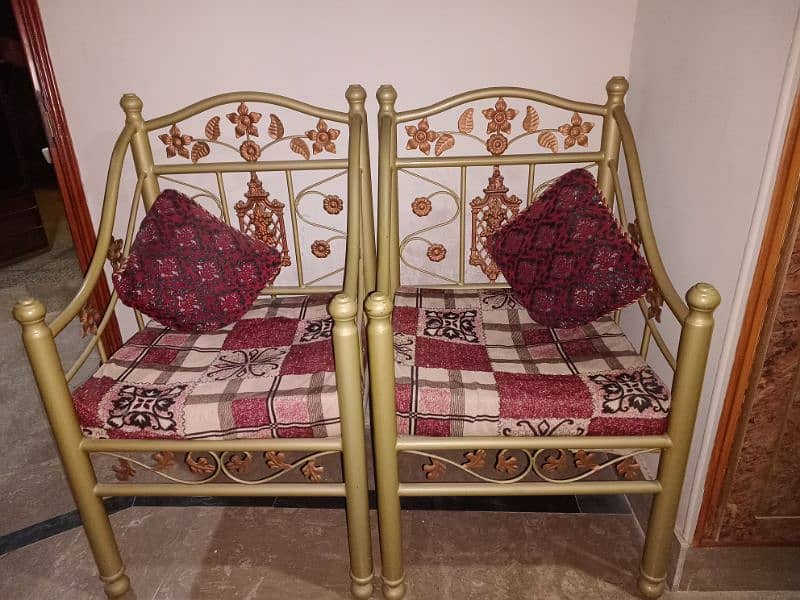 Double bed with sofa set 1