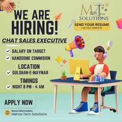 Chat Sales Executives Required