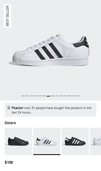 ADIDAS SUPERSTAR SHOES ORIGINAL 3