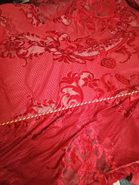 bridal fancy bedsheet in palachi stuff 4 piece set 4