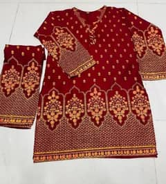 2pc Printed Stitched for women's 0
