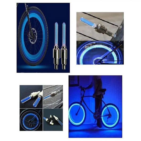 Bike Tyre light, tyre light, Bike tyre nozzle light 0